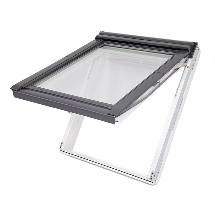 VELUX GNU 0064 MK08 78x140 3-lags super lavenergi, tophængt vindue i hvid polyuretan (vedligeholdelsesfrit)