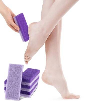 6 st lila pimpstenar i PU-material, professionella exfolierande skrubbstenar för fot-, hand- och kroppsvård, fotpimpsten för borttagning av hård hud o - Blåröd (2 st,1 st,6 st,4 st)