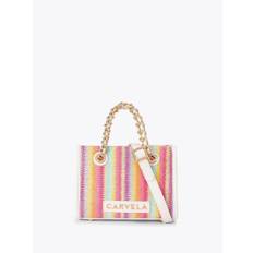 Carvela Carvela Lyserød Leila Raffia Mini Mulepose Taske