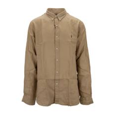 Ralph Lauren, Skjorta, Herr, 2Xl, Linne, Herrskjorta Knapp