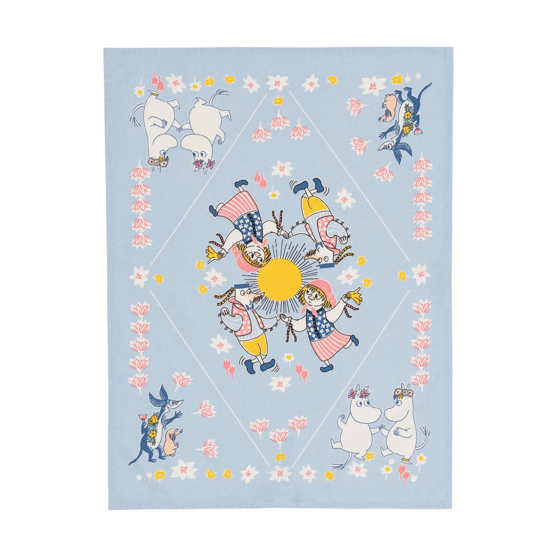 Moomin Arabia Sommardans Mumin kökshandduk 50x70 cm - Multi