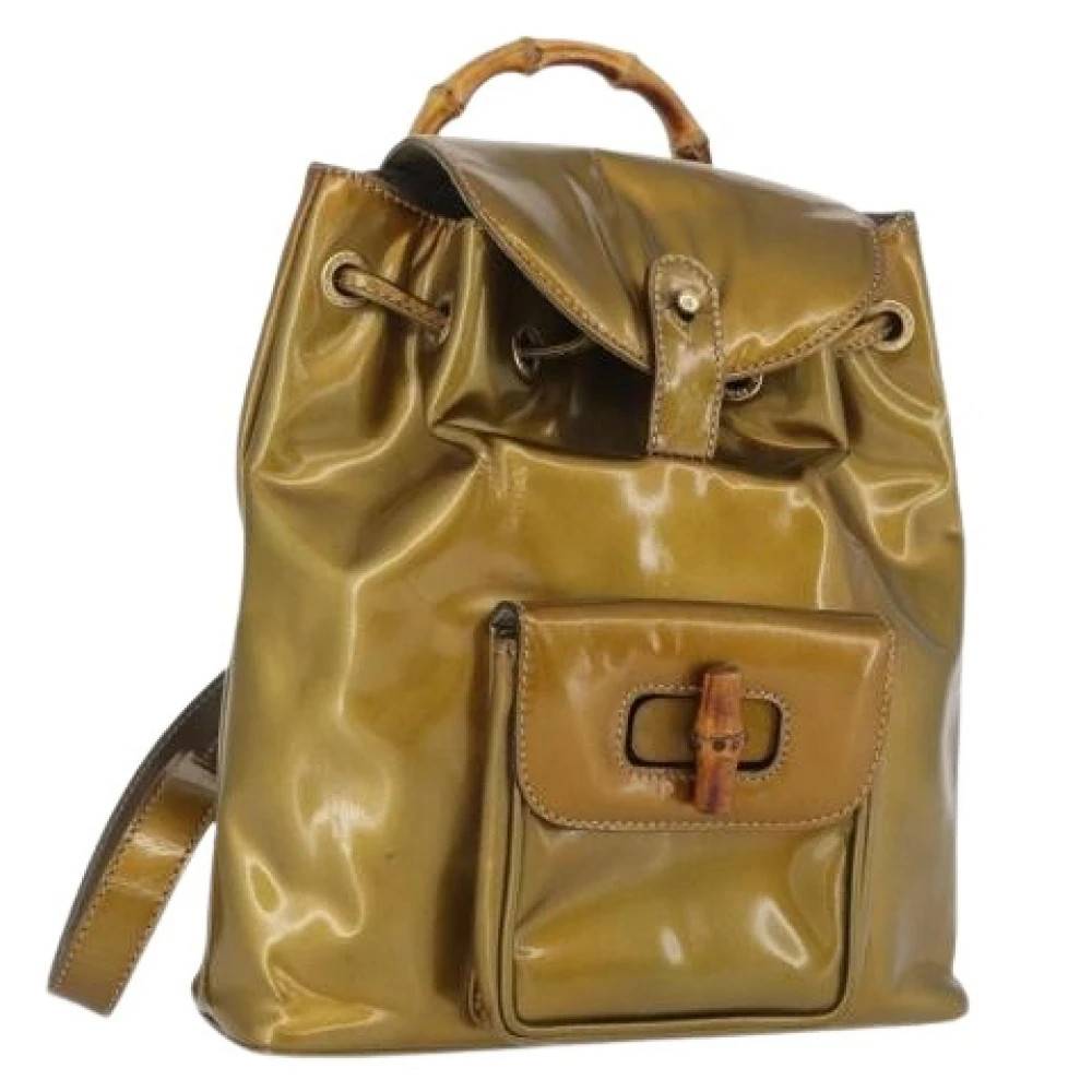 Gucci Vintage Pre-owned Vintage Rygsæk - Vintage - Dame - Gul - ONE SIZE - Uld