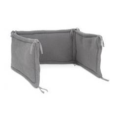 Jollein Nestchen Bettnestchen für Kinderbett 35x180 cm Bliss knit storm grey