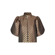 OliviaDea, Jacket w/ Volume Sleeves, Serpetine Gold