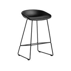 HAY - About a Stool AAS39 High - Stainless Base - Cat.6 - Sense Cognac - Barstole og bartaburetter - Hee Welling - Metal/Plast