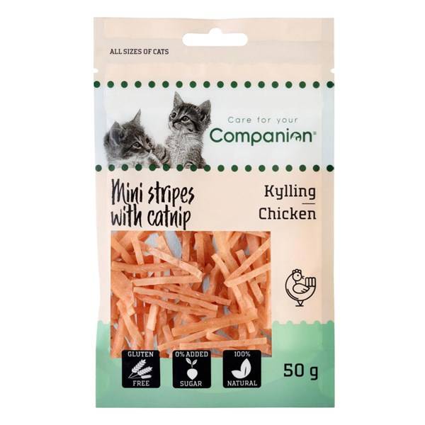 Godisstrips kyckling & kattmynta 50g