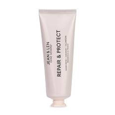 Jean & Len Handkräm reparation och skydd, för mycket torra och spruckna händer, ger huden fukt, absorberar snabbt, vegansk handvård, utan parabener och silikoner, 75 ml
