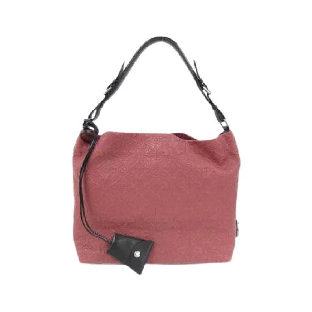 Louis Vuitton Vintage Pre-owned Skuldertaske - Vintage - Dame - Lyserød - ONE SIZE - Uld