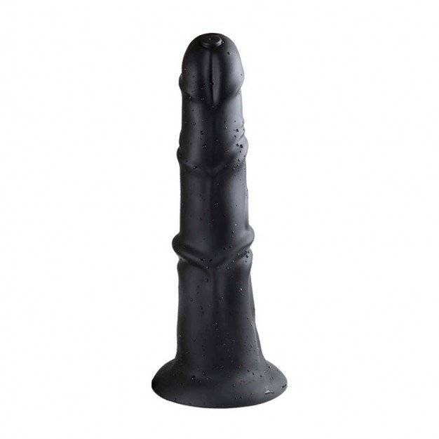 Wolf Horse Cock Black Silicone XL, silicone horse dildo 40 x 6.9–8.5 cm.
