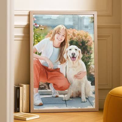 AI Poster 60 x 40 med svart ram | smartphoto