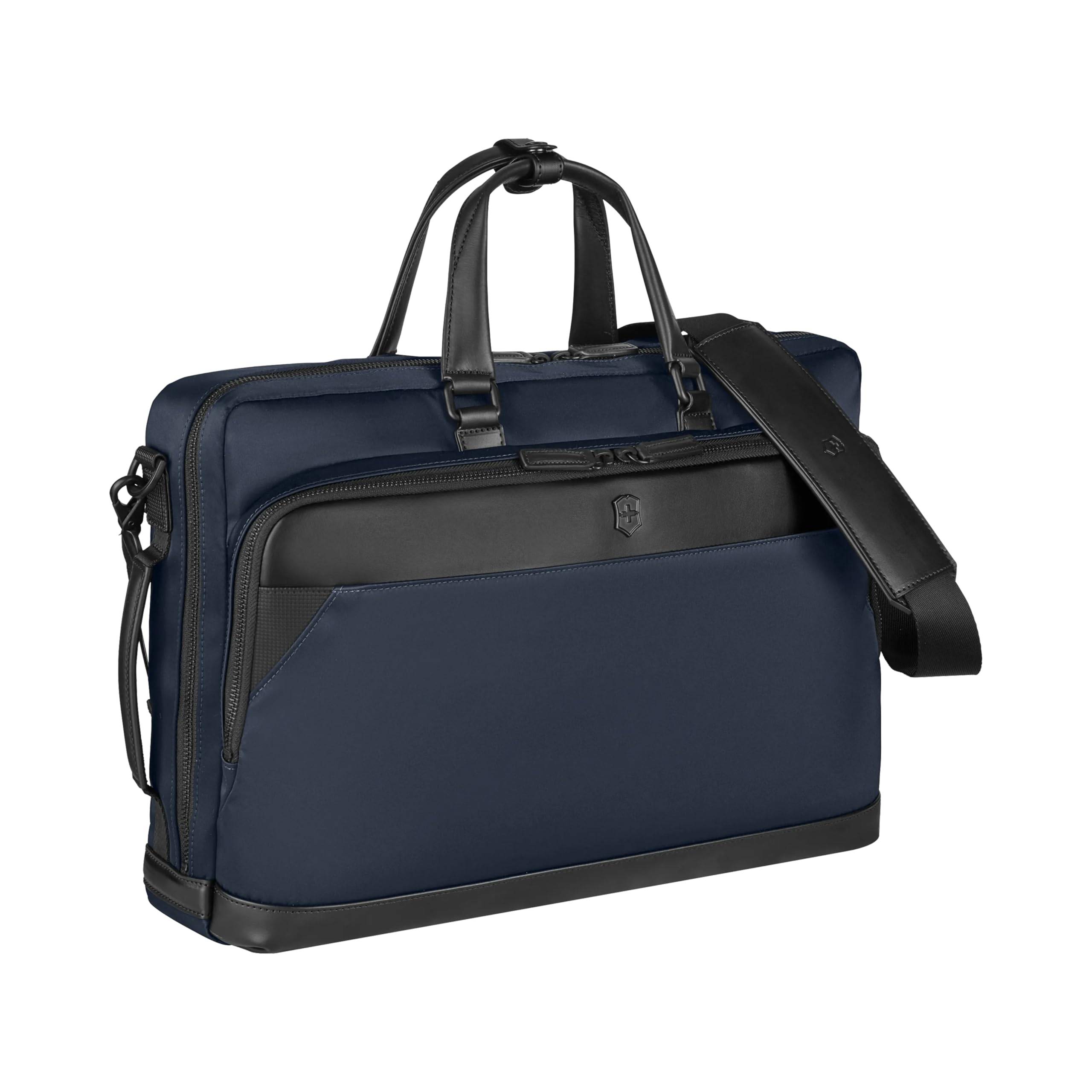 Victorinox Alox Nero Bag with Innovative Rotating for and Business and Thin Fits and A4 16L Ocean Blue 3-Way Logo, 3-Way Backpack/Shoulder