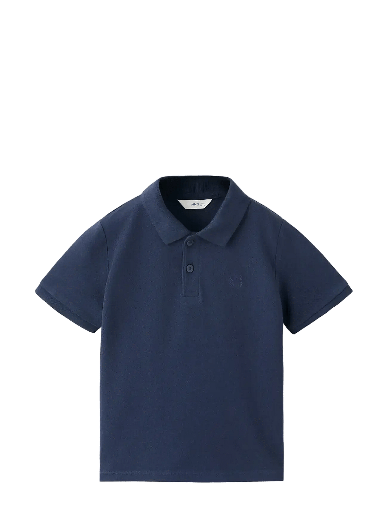 Mango Short-Sleeved Cotton Polo Shirt - Navy - 12-18M