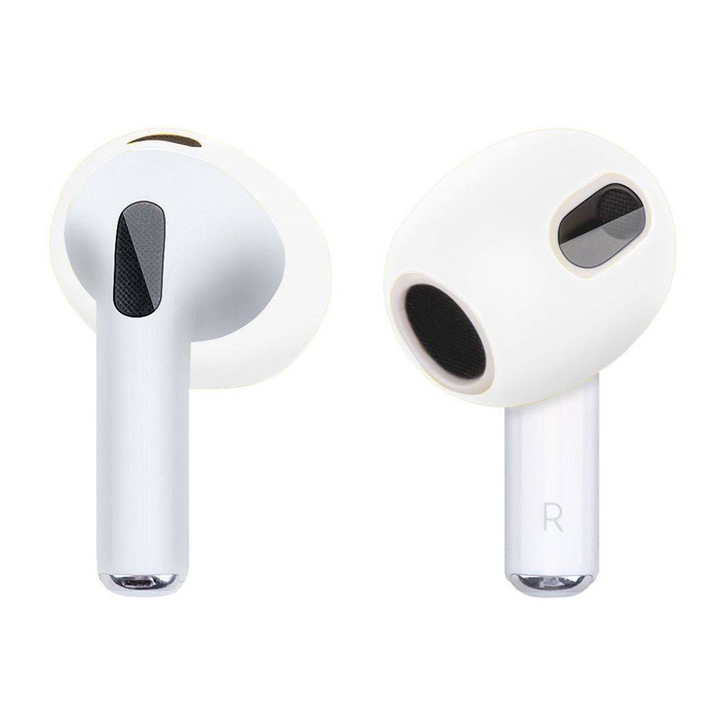 Apple AirPods 3 Silikonecover til øretelefoner - Gennemsigtig Hvid