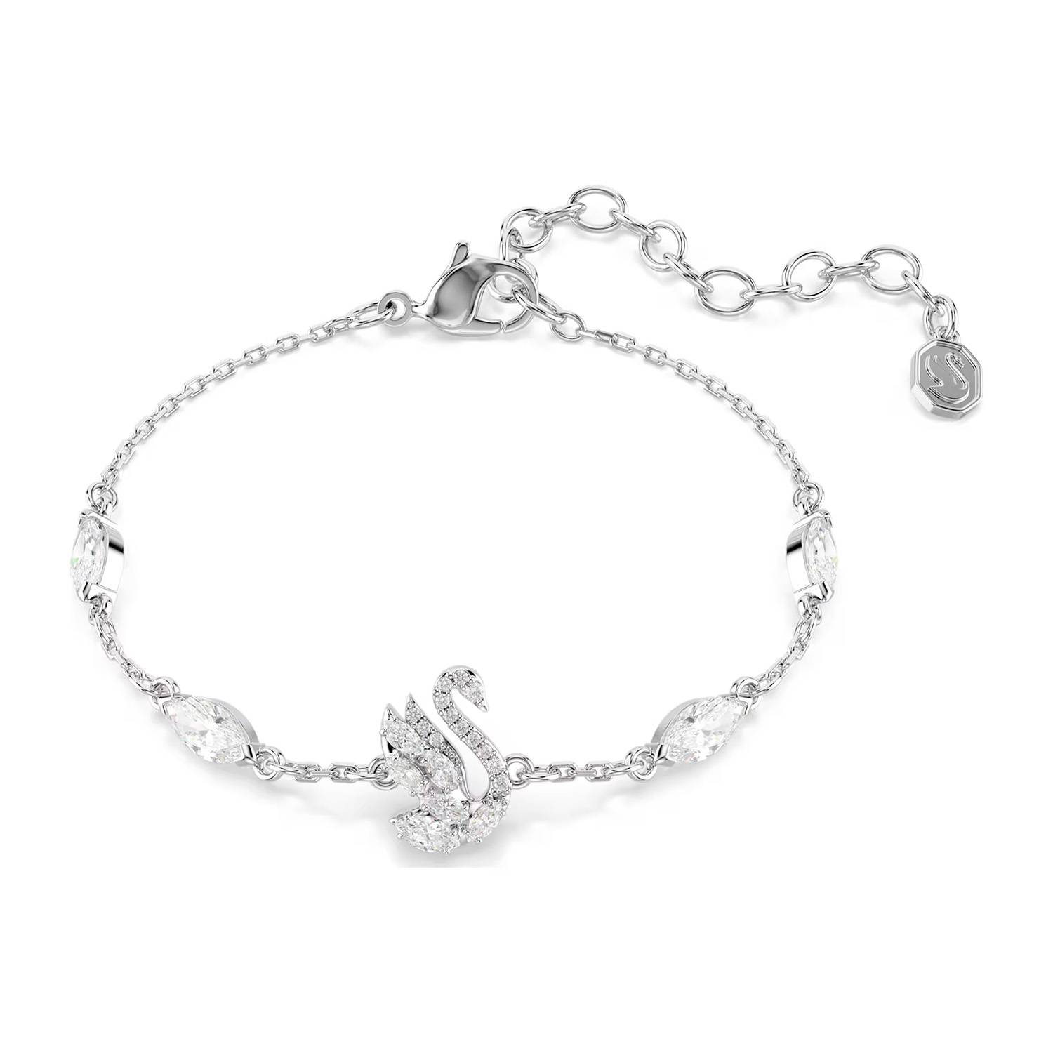 Swarovski Swan Armband Rostfritt Stål 5758682 - Rostfritt stål - Dam - Silver/Hvit