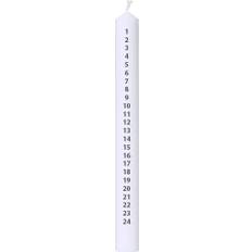 ASP-Holmblad Kalenderljus, 3x30 cm, vit/svart - Vit