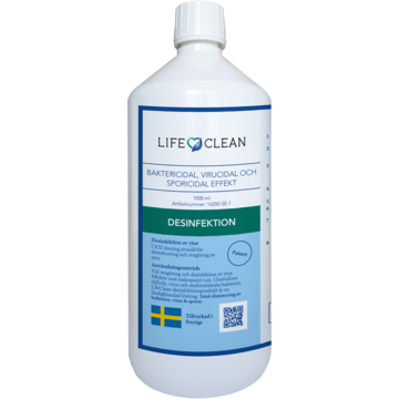 Ytdesinfektion LifeClean 200 PPM 1L