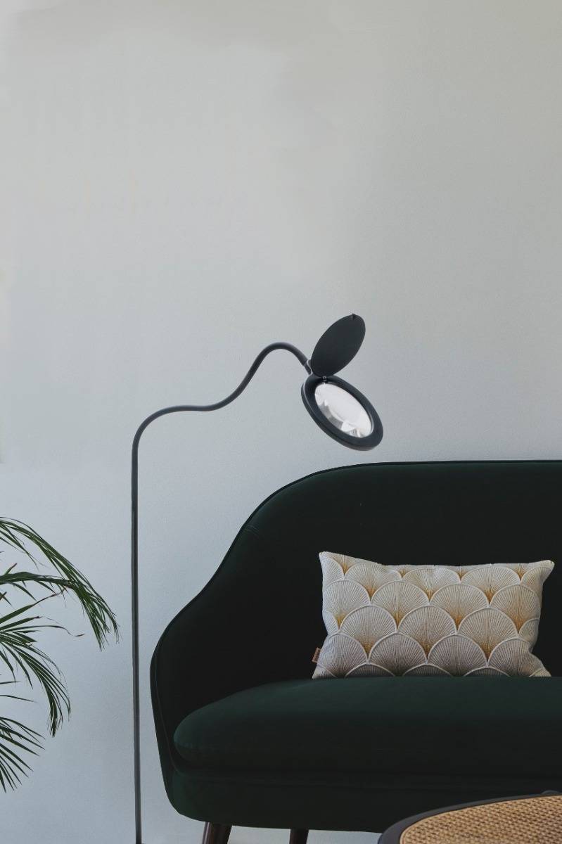 Lup Og Gulvlampe 10,5W Sort Halo Design