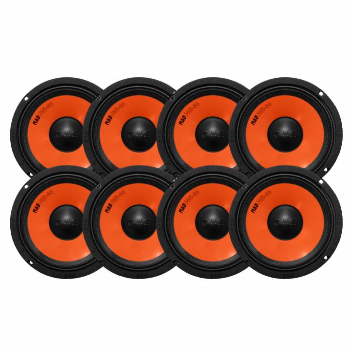 8-pack GAS MAD PM1-64, 6.5 tums midbas
