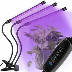 3x VäxtLampa - 40-LED med Timer - 3 Ljuslägen