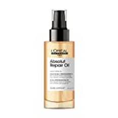 L'Oréal Professionnel Nährendes Leave-In Öl für normales und strapaziertes Haar, Mit Weizenkeimöl, Serie Expert, Absolut Repair 10in1 Oil, 90 ml