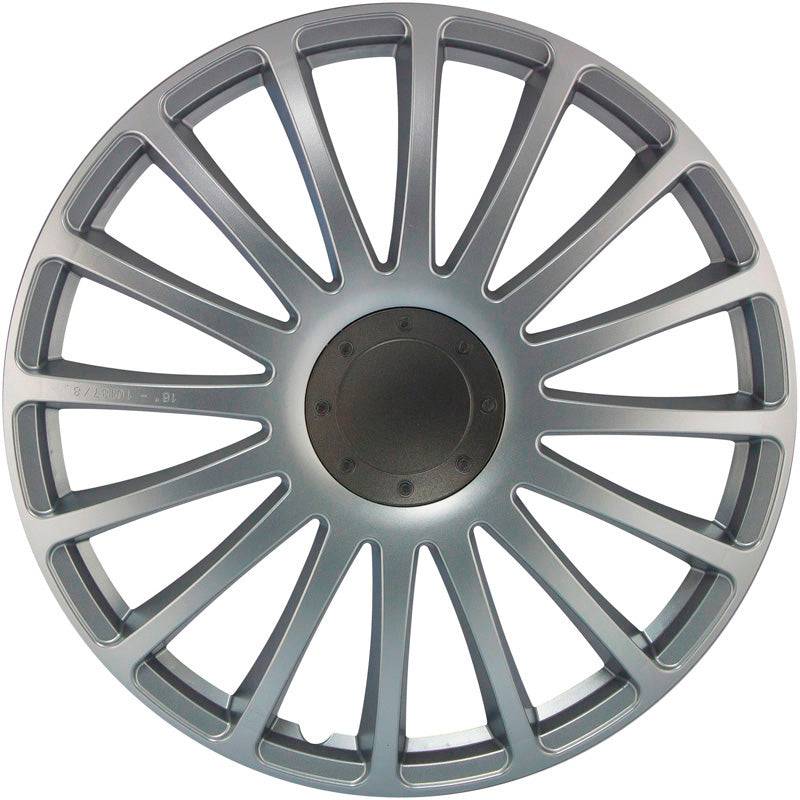 J-Tec, Navkapslar, 4st, Grand Prix 13-tums silver