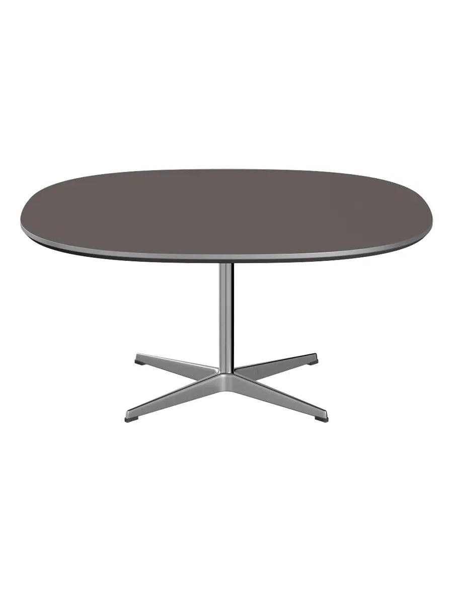 Piet Hein A203 Sofabord, 100 x 100 cm fra Fritz Hansen Grå laminat m. alukant - Jacobsen Plus