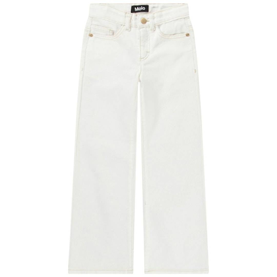 Molo Asta Woven Pants Crisp White 110 cm Hvid 110 cm Piger