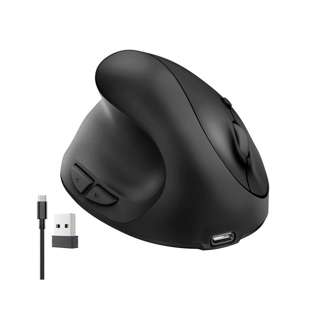 Wireless Mouse Jiggler Rechargeable Moving Mouse Mover Left Handed 2.4G Wireless Mouse for Laptop Keep Computer Awake