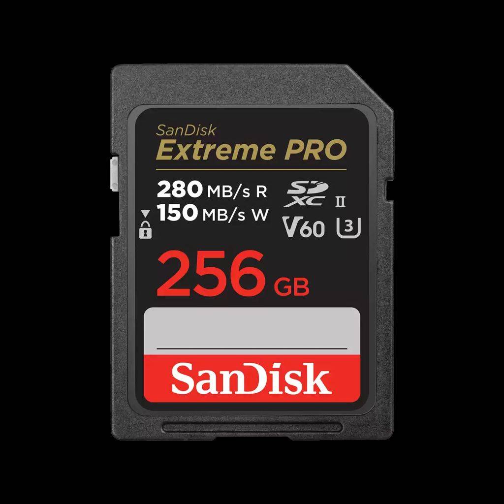 SanDisk Extreme PRO SDXC UHS-II 256GB minneskort
