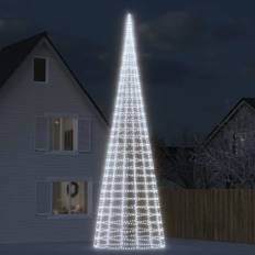 vidaXL LED-juletræ til flagstang 3000 LED'er 800 cm koldt hvidt lys