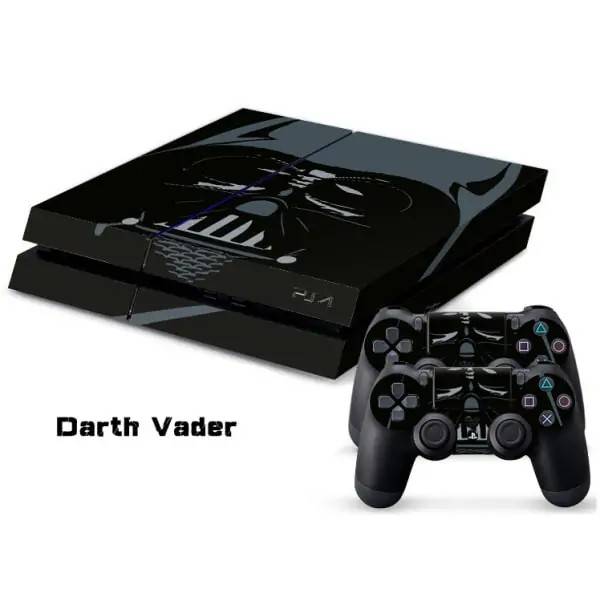 PS4 skin til konsol og to controllere. Darth Vader.