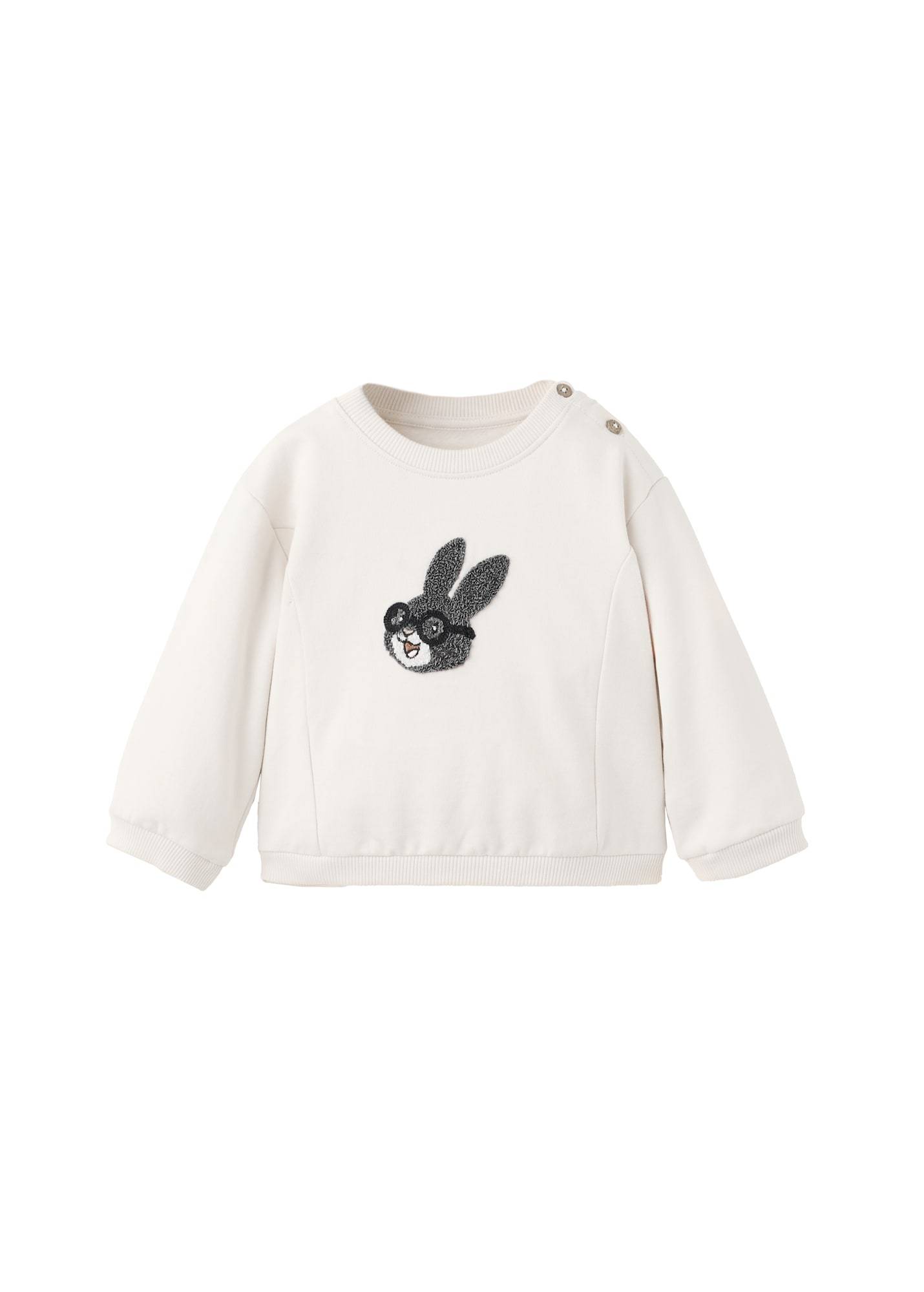 MANGO KIDS Sweatshirt 'ATOMS'  lysebeige / grafit / sort / hvid