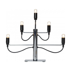 Star Trading Milano 5 ljusstake 46cm Krom - Silverfärgad