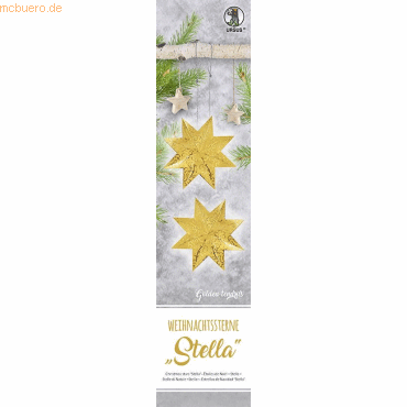 Ludwig Bähr Faltblätter 110g/qm 7x30cm 33 Blatt Weihnachtsstern Stella