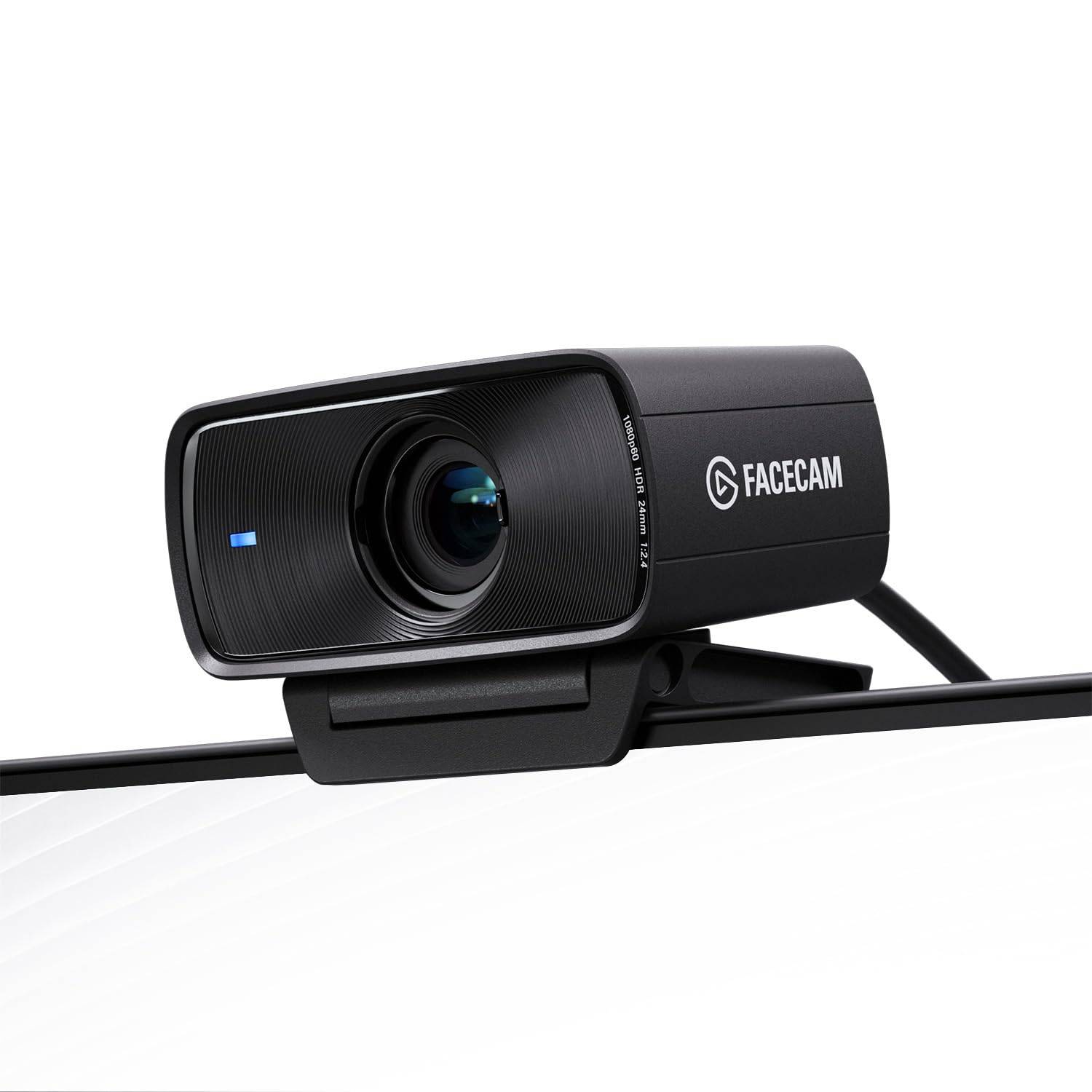 Elgato Facecam Premium Full HD Perfect for Video and HDR Sony PTZ Control Compatible with and Compatible MK.2 - Webcam, Streaming, Gameplay, Calls, svart