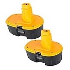 2 stycken ersättningsbatteri för Dewalt 18 V 5,0 Ah NI-Mh batteri för Dewalt DC9096 DC9098 DE9039 DE9095 DE9096 DE9503 DW9096 DC618 DC330 DC725 verktygsbatteri för Dewalt batteri 18 V 5Ah