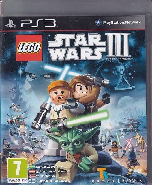 LEGO Star Wars III the Clone Wars - Dansk - PS3 (B Grade) (Genbrug)