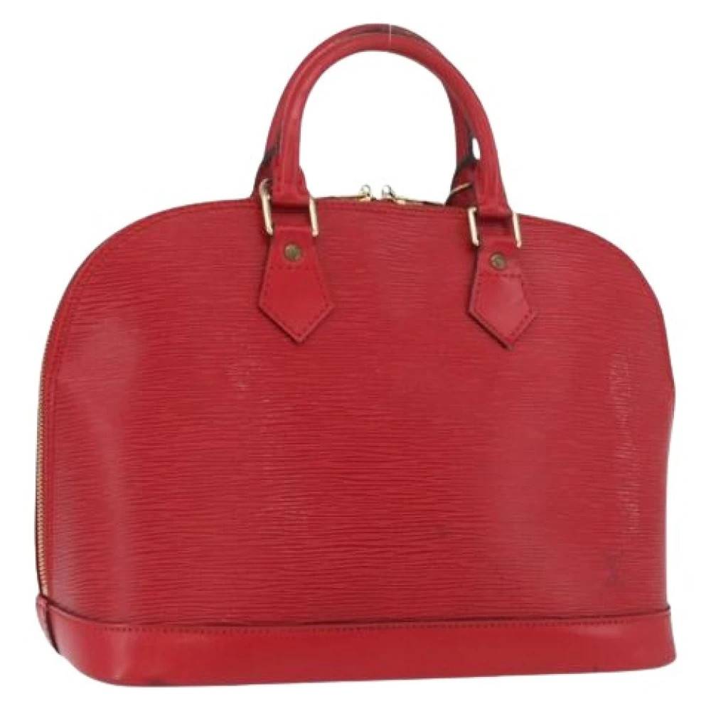 Louis Vuitton Vintage Pre-owned Alma Håndtaske - Vintage - Dame - Rød - ONE SIZE - Uld