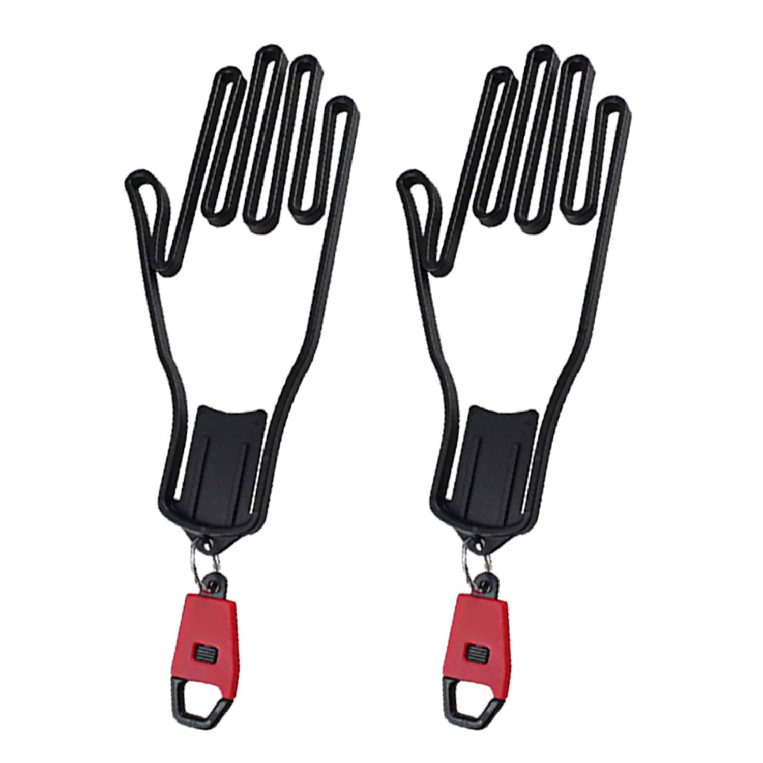 Set of 2 Golf Glove Hangers Glove Hanger Holder for Attaching to Caddy Bag Glove Hanger for Drying and Preventing Gloves from Losing Their Shape - -
