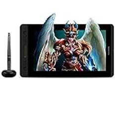 HUION Kamvas Pro 13 Grafiksurfplatta Med Skärm, 13,3 Tums Anti-reflex Hellaminerat Glasskärm, Batterifri, Lutningsfunktion, 120% sRGB Gamma Graphics Tablet
