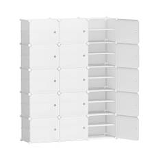 Shoe Cabinets Artiss Shoe Cabinet Diy Box White Cube Portable Organiser Storage Stand One Size vit