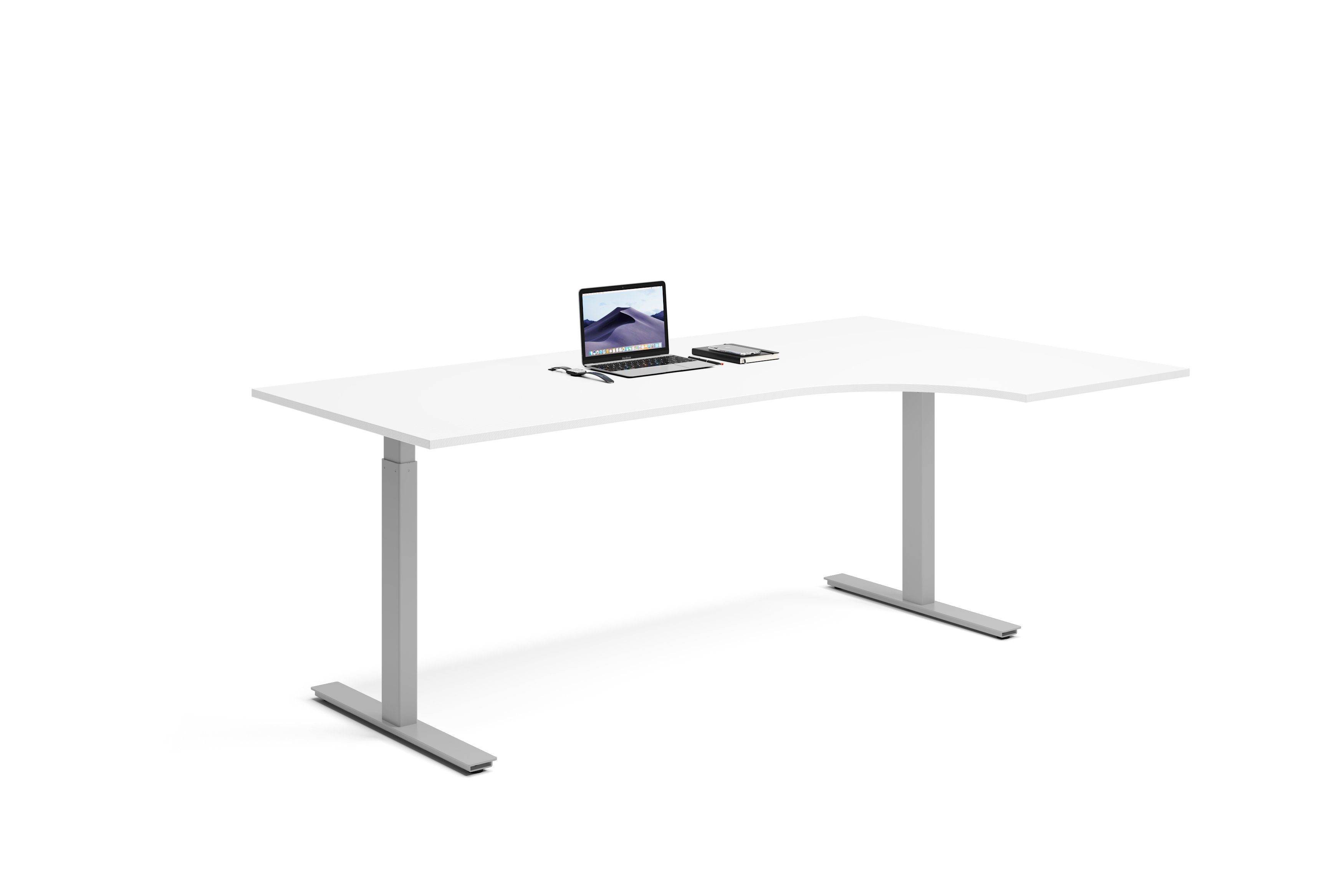 Hjørneskrivebord Højre 200x120x80cm - Ergofunk Smart