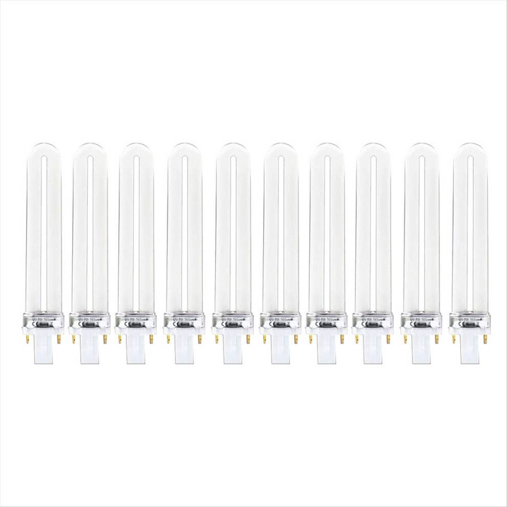 10 stk. 9w negle UV-maskine 365nm lampe pære rør