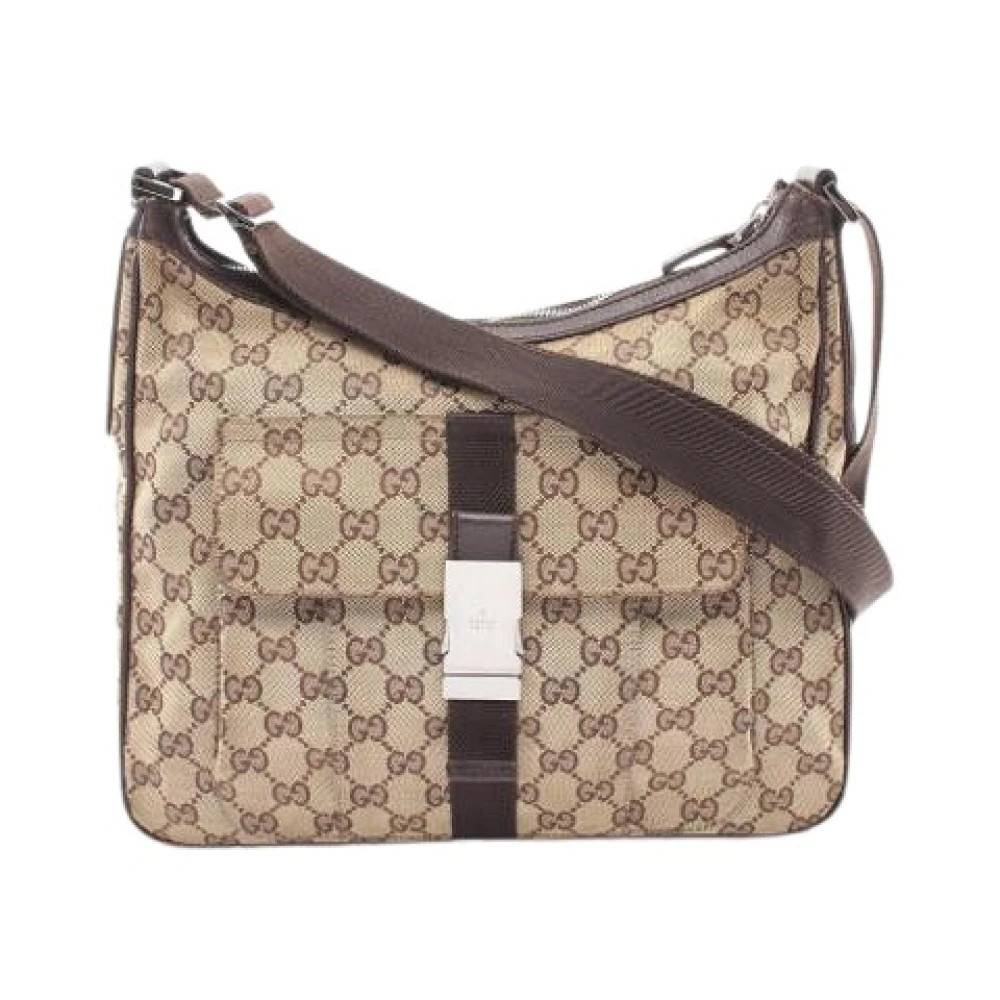 Gucci Vintage - Pre-owned Canvas Shoulder Bag Vintage - Dam - ONE Size - Läder