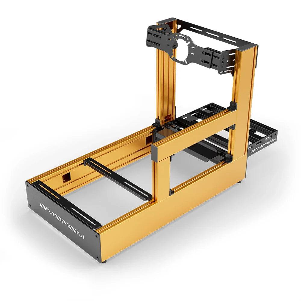 SIMGASM | Pro Aluminum Sim Racing Cockpit - Front Mount / Orange