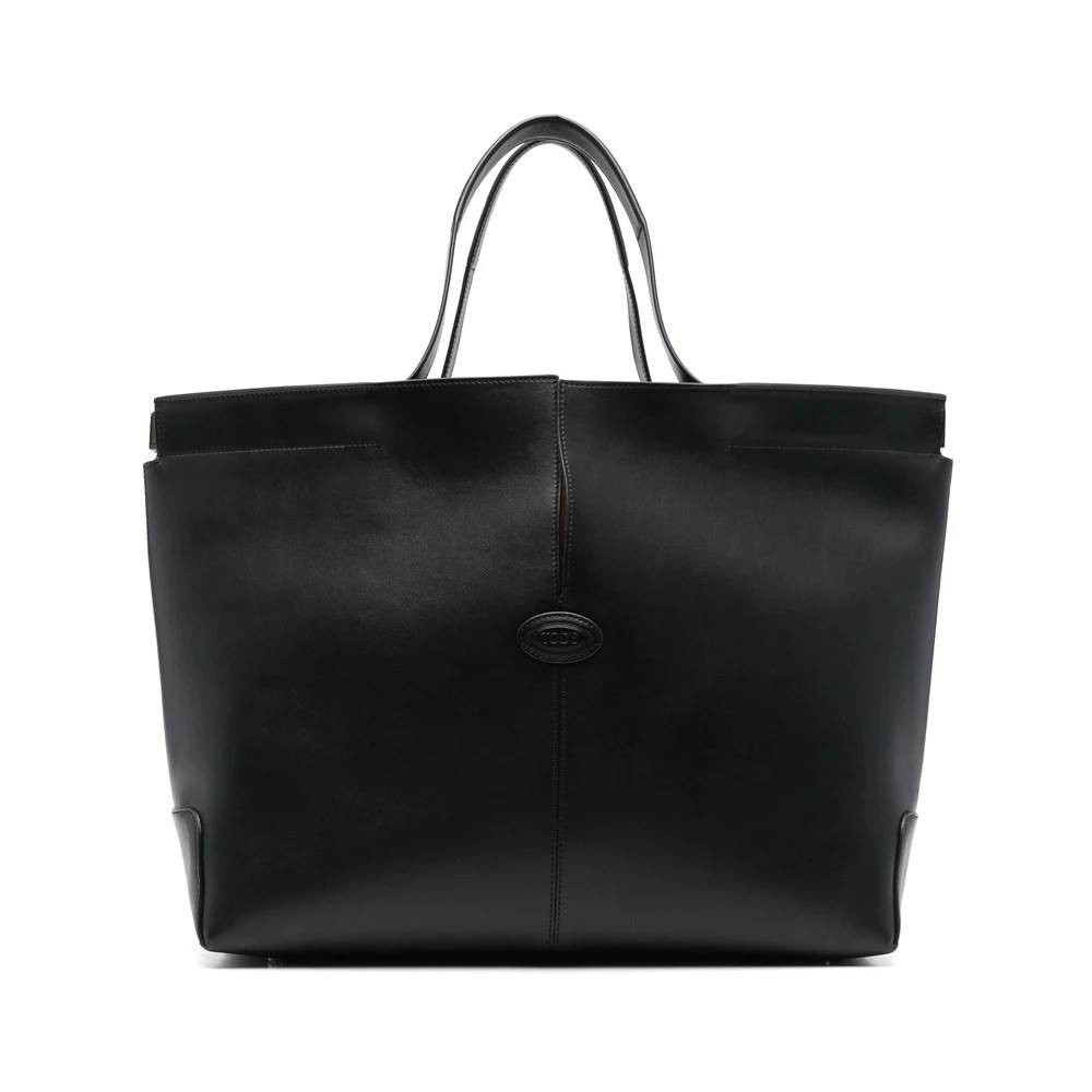 Tod's Sort Taske med Flade Top Håndtag - Tasker - Dame - Sort - ONE SIZE -