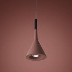 Foscarini Designer hængelampe Aplomb, dæmpbar, Rød, Køkken, Beton, Design