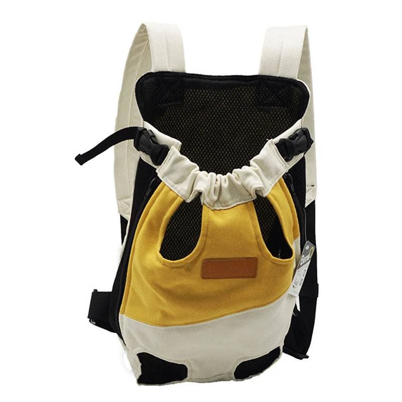 Breathable Mesh Pet Carrier Backpack for Small Dogs & Cats - WHITE / S (S)
