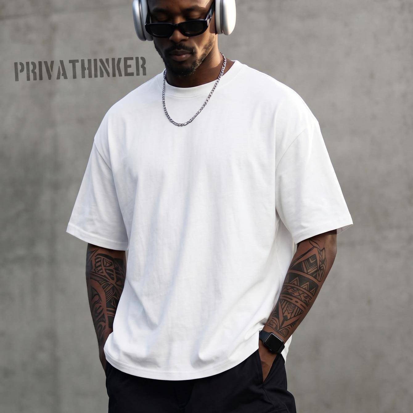 Men's & Women's Heavy Weight Cotton Tshirt - 100% Cotton, Oversized Fit, , High Quality, Street Style