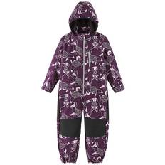 Reima Softshelloverall m. Fleece - Nurmes - Lila m. Rävar - Reima - 2 år (92) - Softshell